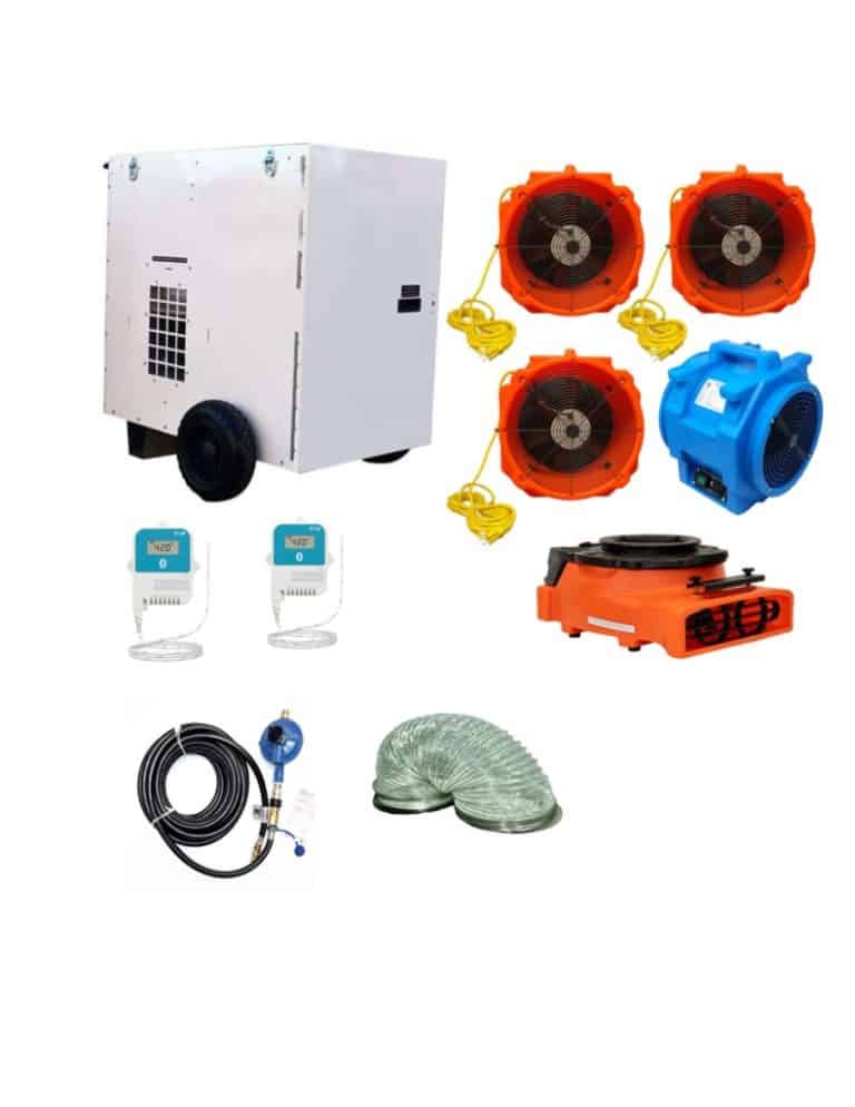Propane bed bug heater package, Bed Bug Machine, DIrect-fired bed bug heater