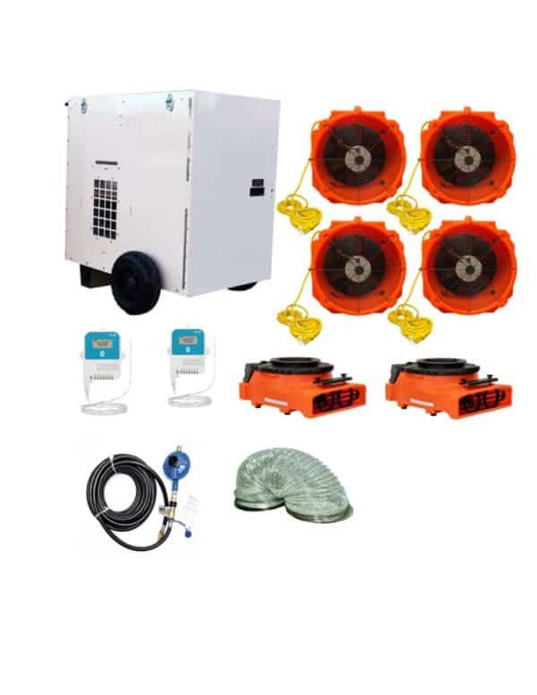 Propane bed bug heater package