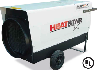 40kW Electric Construction Heater, 3-Phase Portable Construction Heater