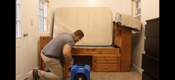 Moving furniture for bed bug heat treatment