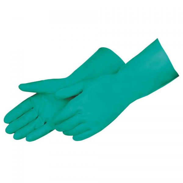 Unsupported Green Nitrile Gloves (One Pair)