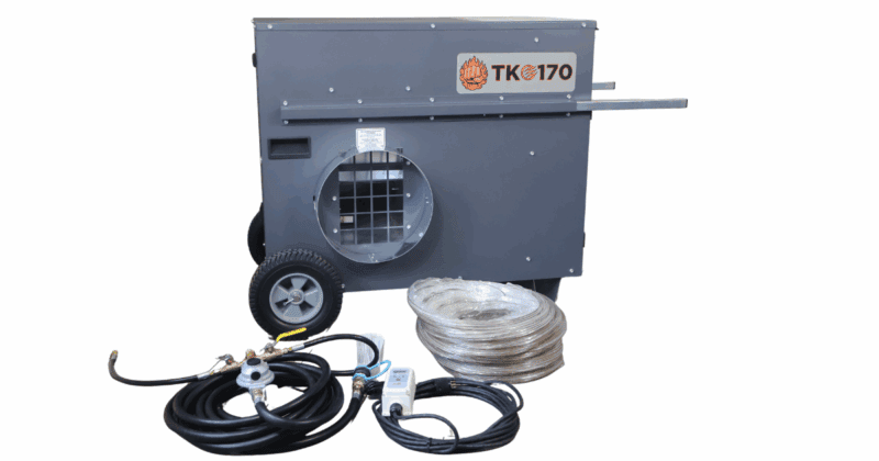 TKO 170 pest heater with accessories